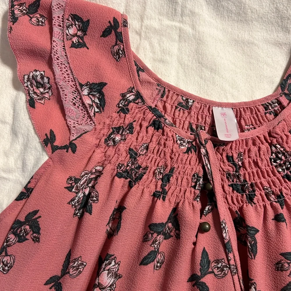 No Boundaries‎ Pink Textured Top